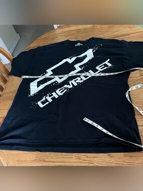 Men’s Black Chevrolet Logo T‑Shirt Size 2xl